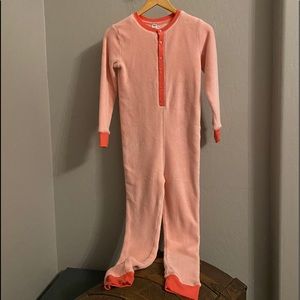 Old Navy Fleece One Piece Girls Pajamas 10/12